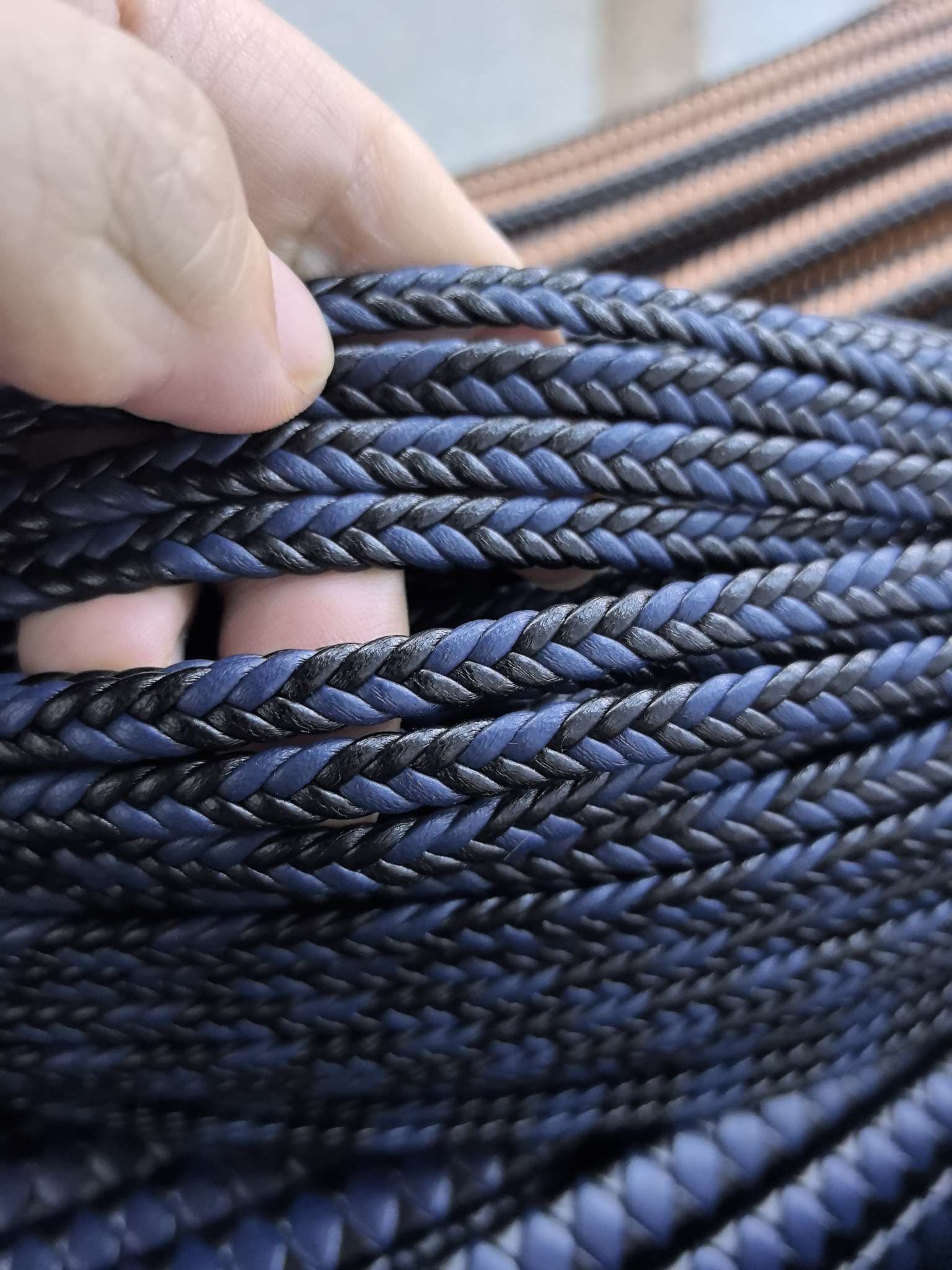 皮革编织手链编织项链绳手链绳钥匙扣编织绳发带蝴蝶结绳子发发夹绳子冬天毛绒娃娃纺织皮革皮标PE布耐用手工制作详情图5