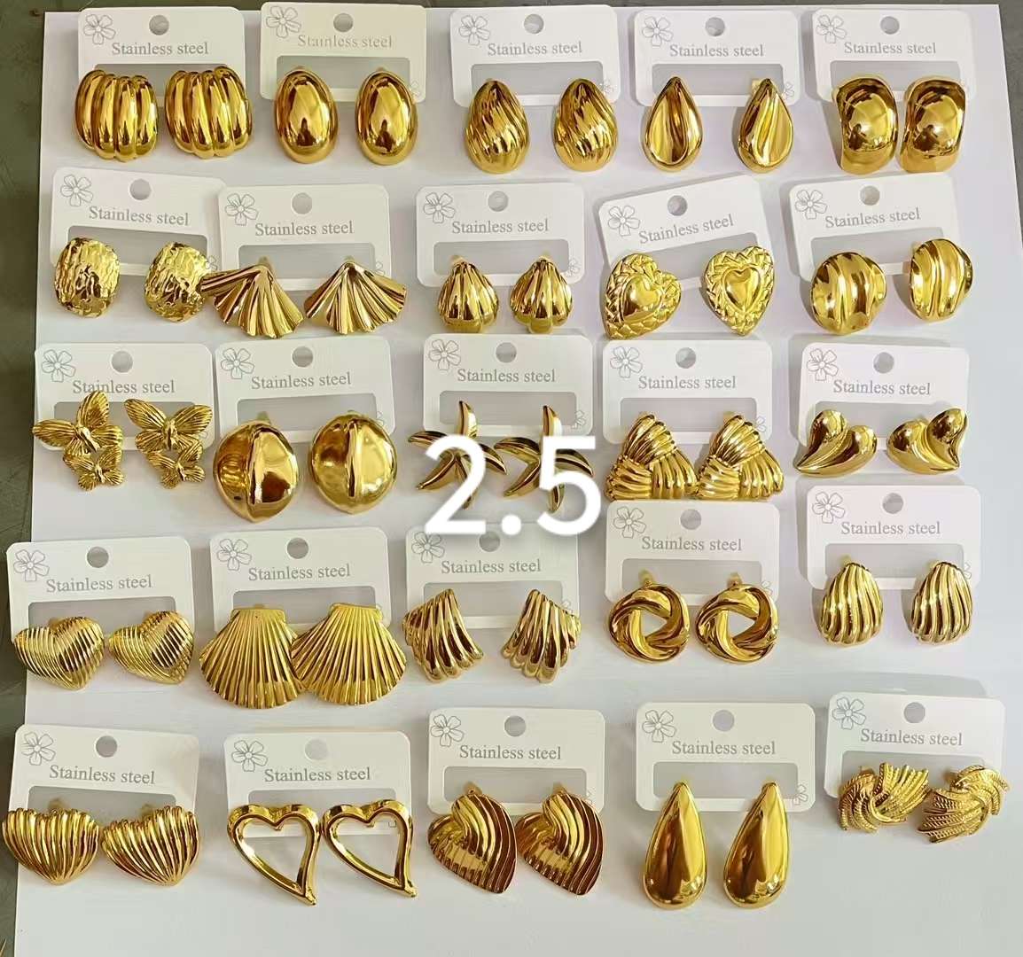 不锈钢饰品304/316等材质耳环项链手链戒指等等来样定制真空电镀不易退色量大可以谈价格优势品质好细节图