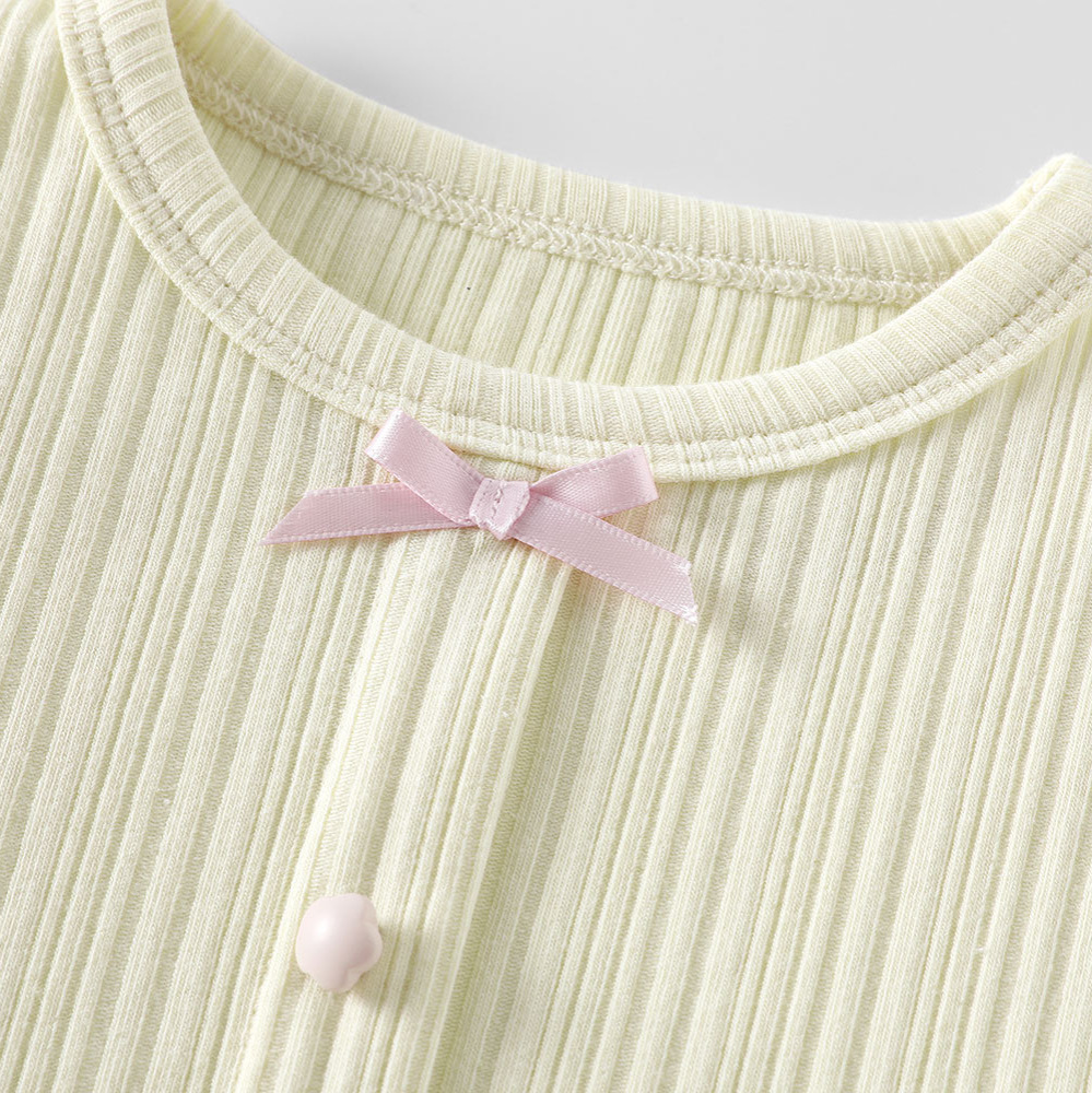 Korean Girls' top 2025 New autumn Children's collection, sweet butterfly-patterned ribbed coat for baby girls Application Scenario