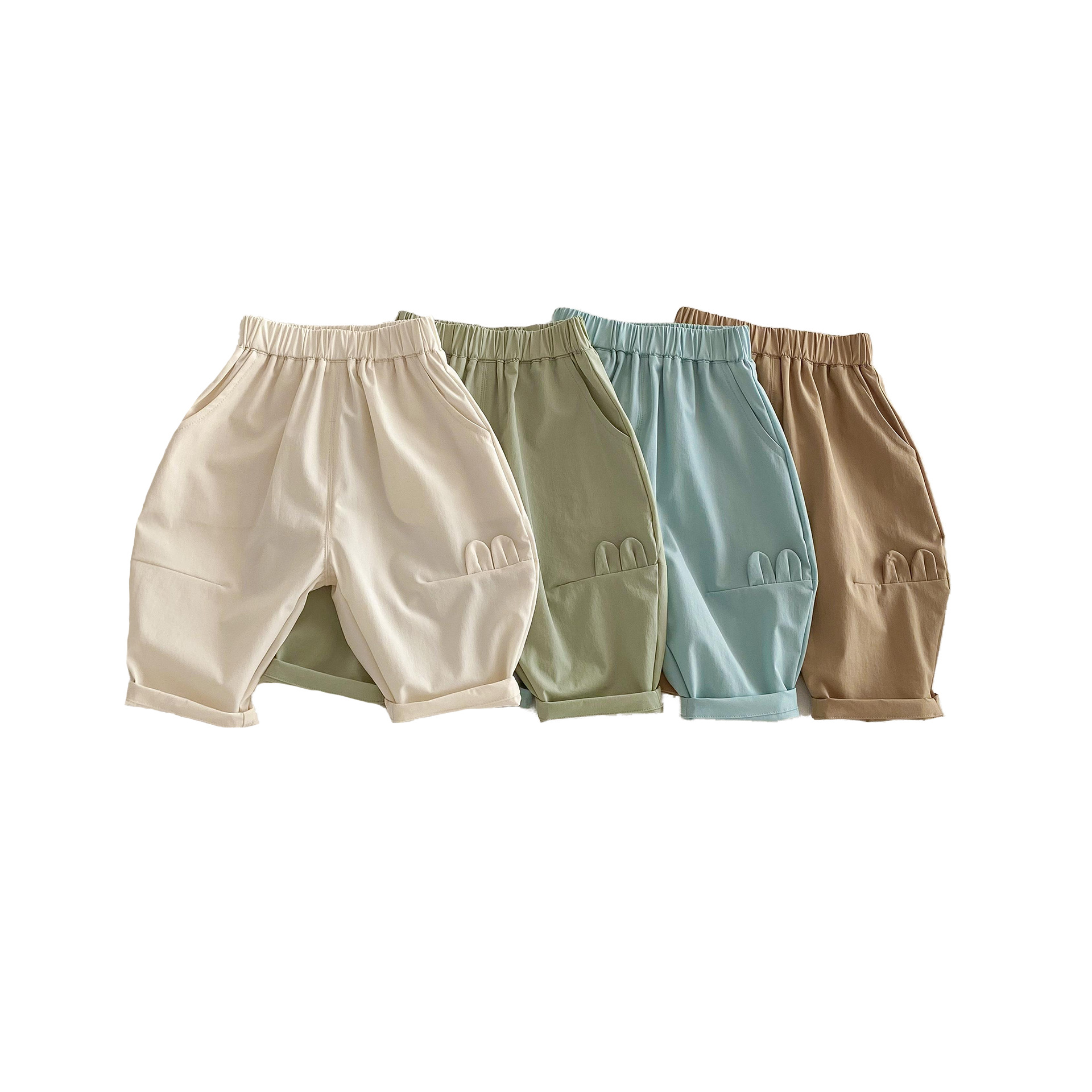 Children's solid color casual pants 2025 new style 0-5 years old summer boys' simple Korean-style casual pants Trendy baby pants Item Picture