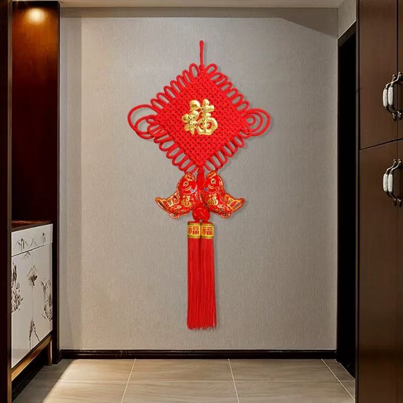 8盘中国结贴福厂家直销中国红2