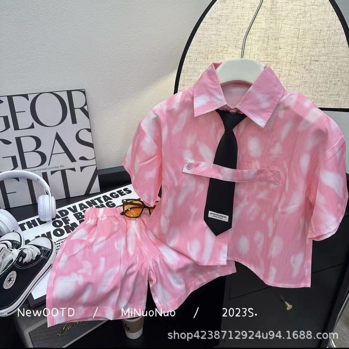 Summer Little Kids 2025 New Children's summer outfit for 12-year-old boys, stylish, cool and trendy Application Scenario