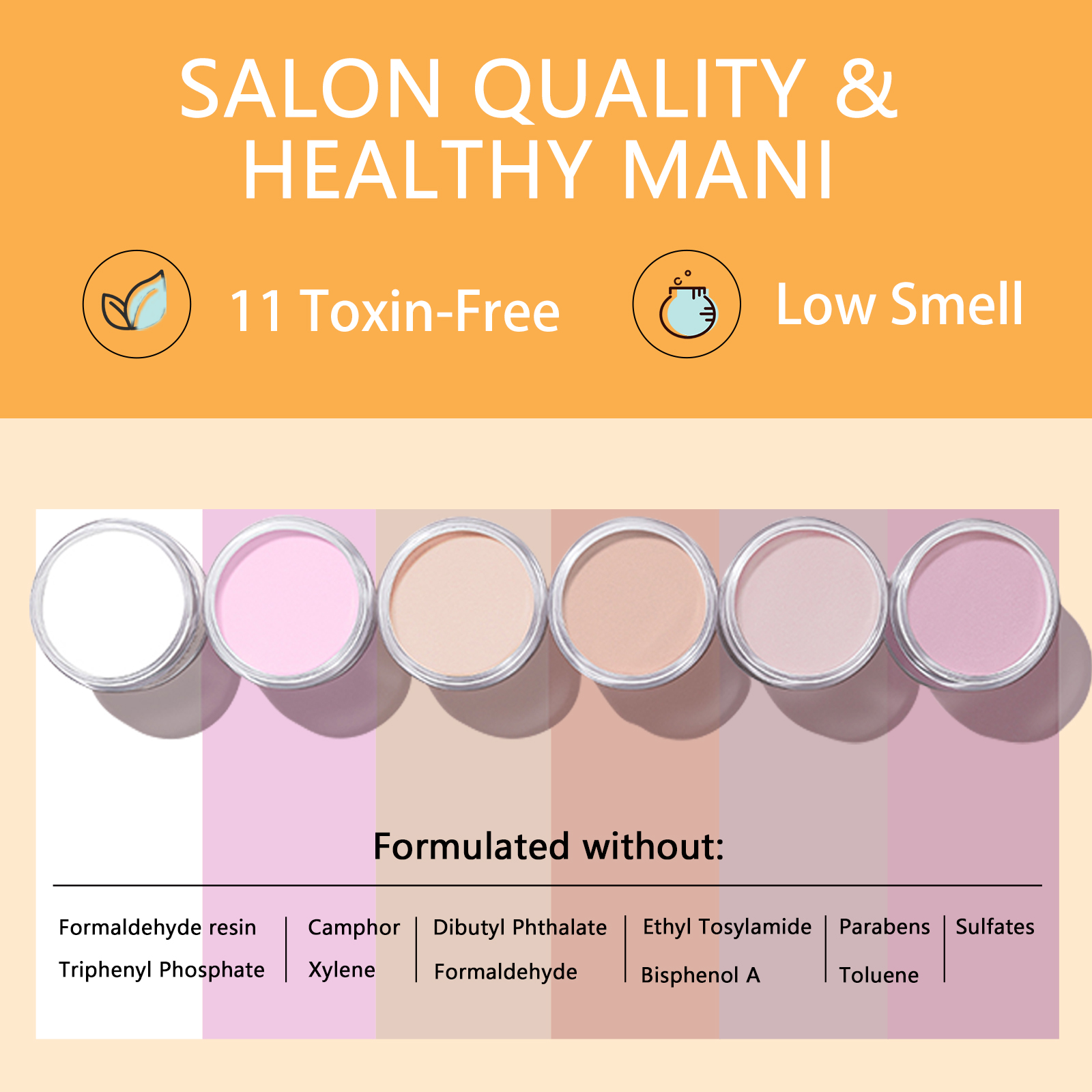 Nail art low-foaming Powder, nail art soaking powder, nail art Dip Powder can be OEM or OEM soaking powder sets details Picture