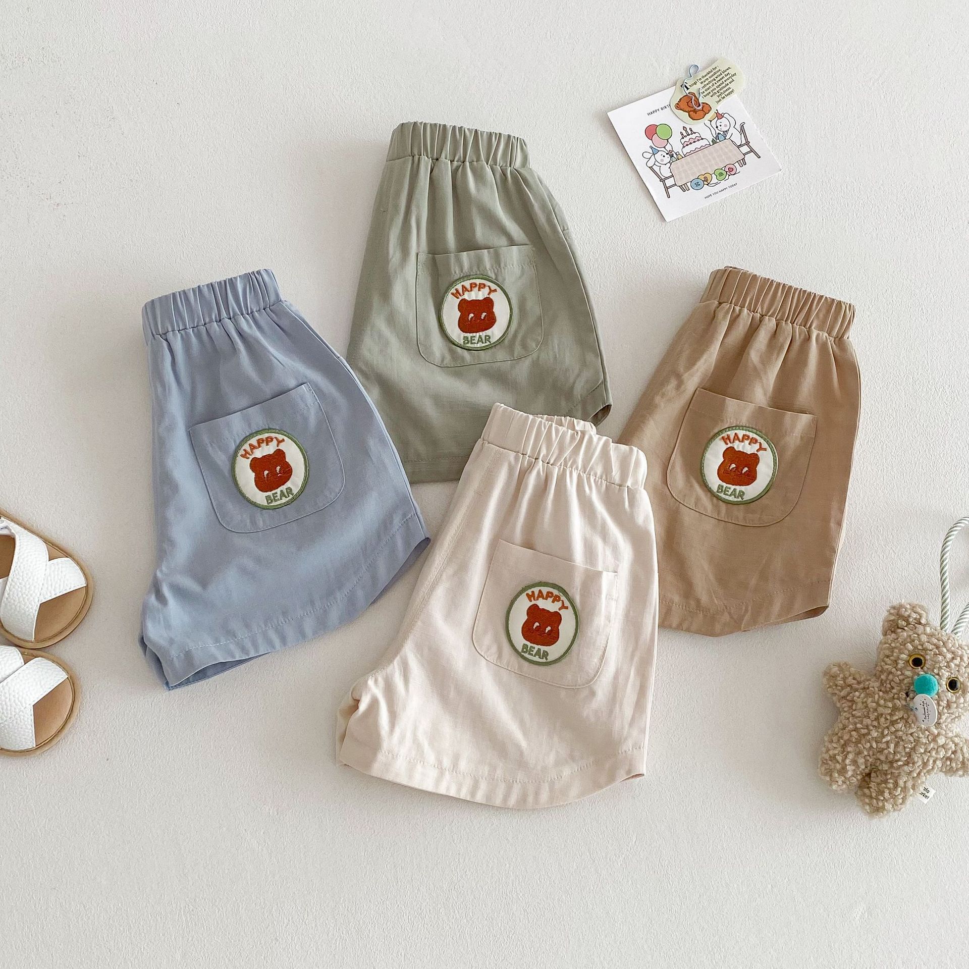 Korean girls' shorts 2025 New Summer Girls' stylish embroidered mushroom jeans Z25-238XK Application Scenario
