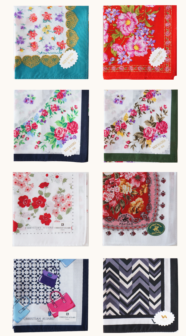 韩国进口happylife商务送礼纯棉手帕 小方巾礼盒男女款 双条礼盒详情8