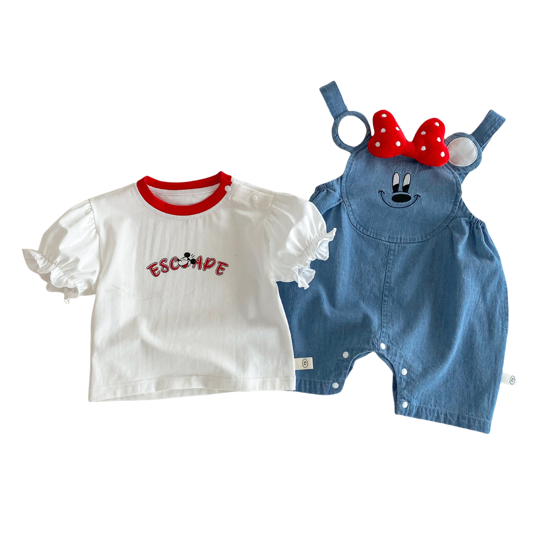 Girls' cartoon T-shirt 2025 New Style Summer Girls' baby stylish Korean lettered base shirt Children's summer top Item Picture