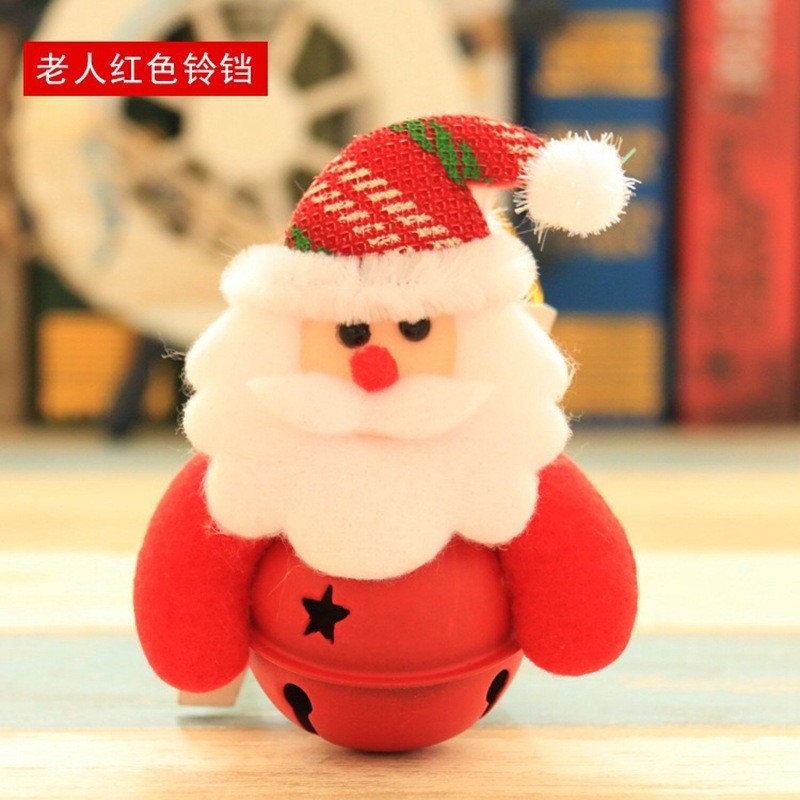 圣诞装饰品圣诞树小挂件老人公仔抱铃铛圣诞节日装饰用品小礼品详情图7