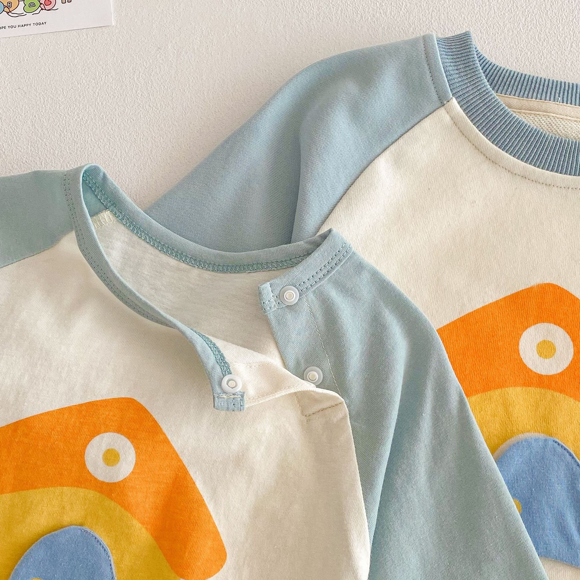 Baby fashion jumpsuit 2025 New spring baby color cartoon little house crawling suit trendy newborn clothes Application Scenario
