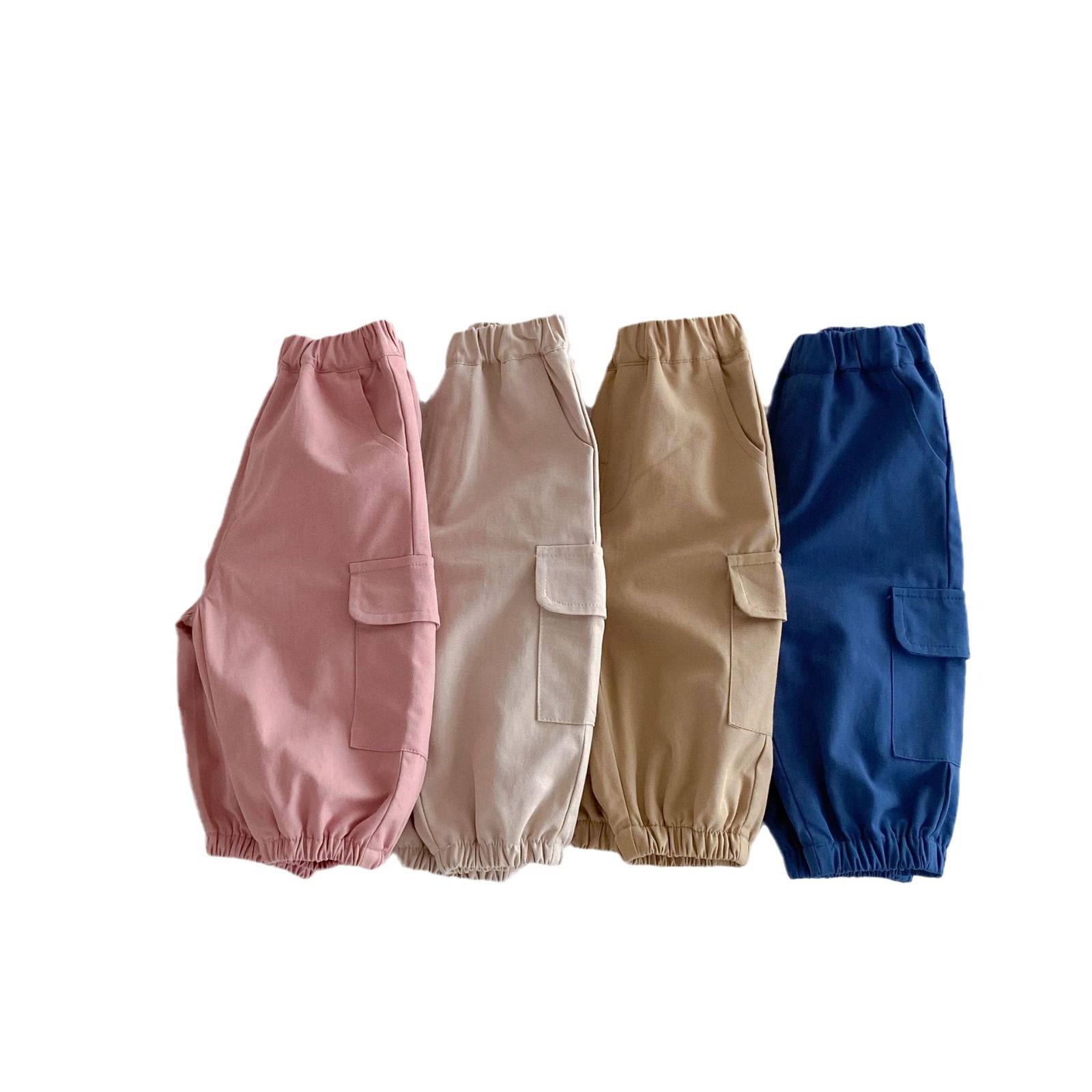 Work pants, girls' pants 2025 new autumn collection, children's spring and autumn casual pants, big kids pure cotton autumn sports pants Item Picture