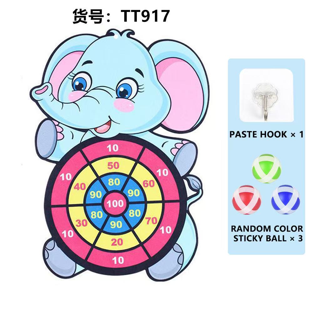 卡通粘粘球黏黏球儿童亲子互动飞镖盘投掷游戏3-5 岁幼儿户运动 飞镖