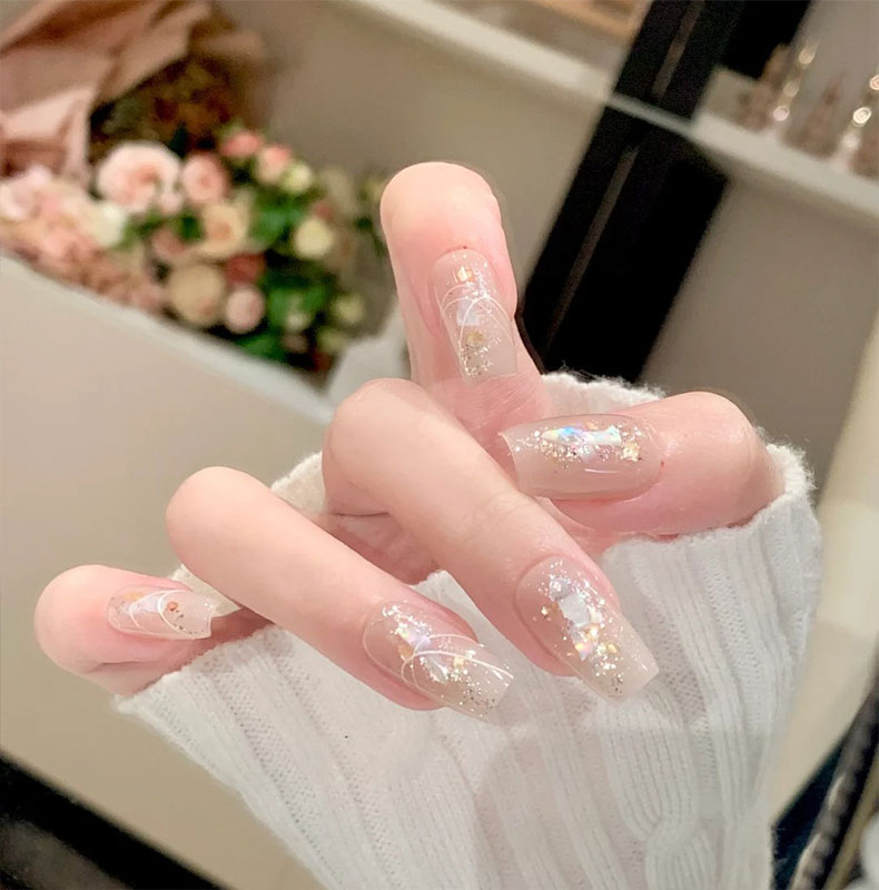 The 3D crystal-coated nail construction glue is a five-in-one functional glue that can be shaped, constructed and powdered, specially designed for nail salons pic 5