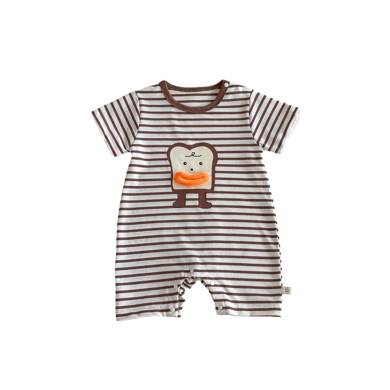 Baby striped jumpsuit for 0-2 years old, summer Huzhou Zhili baby cartoon bottom wrap clothing Trend AL545, soft Item Picture