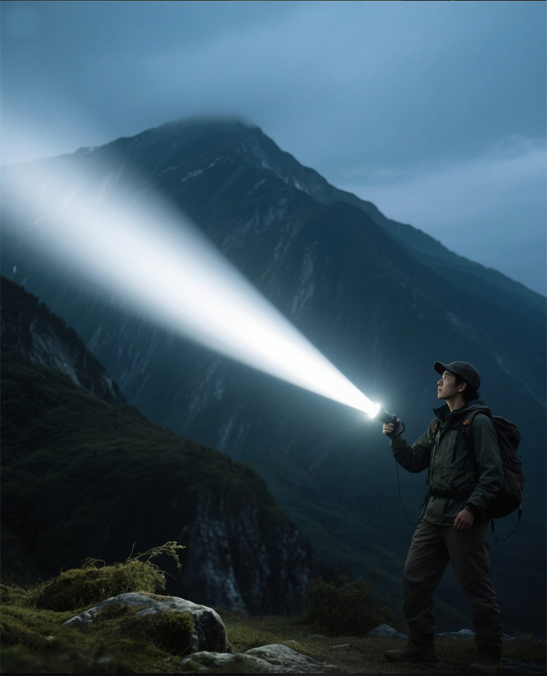 X118 Aluminum flashlight, USB charging, aluminum alloy flashlight, high-brightness long-range white laser flashlight, COB strong light flashlight - hold it together for home and outdoor use pic 6