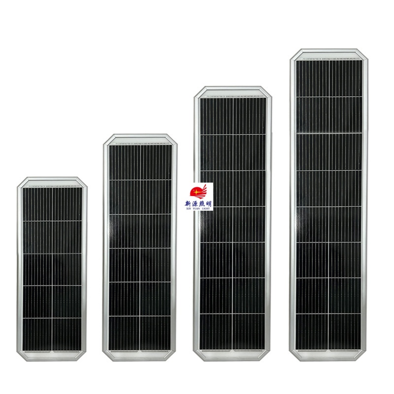 Solar integrated street lamp, cross-border aluminum octagonal engineering street lamp, solarlight outdoor lighting street lamp details Picture