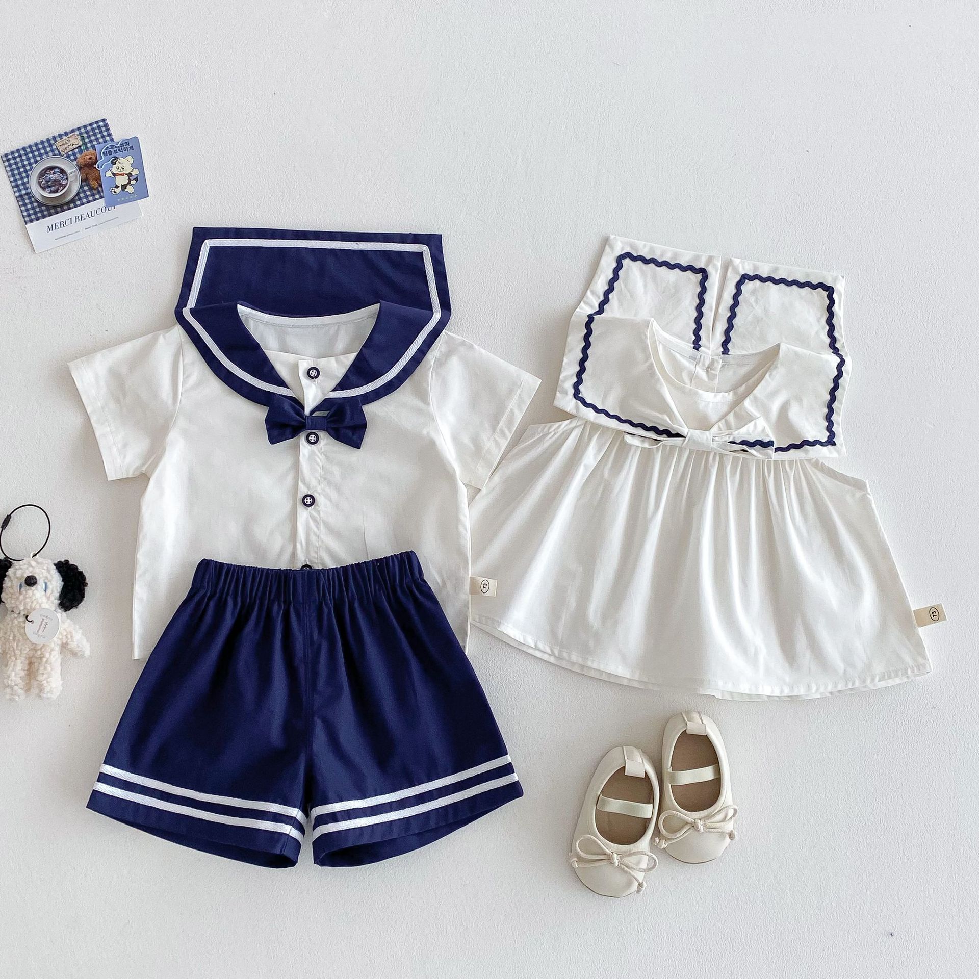 Girls' checkered doll shirt 2025 New style Summer children's cute baby dress Z25-456XY Specification drawing