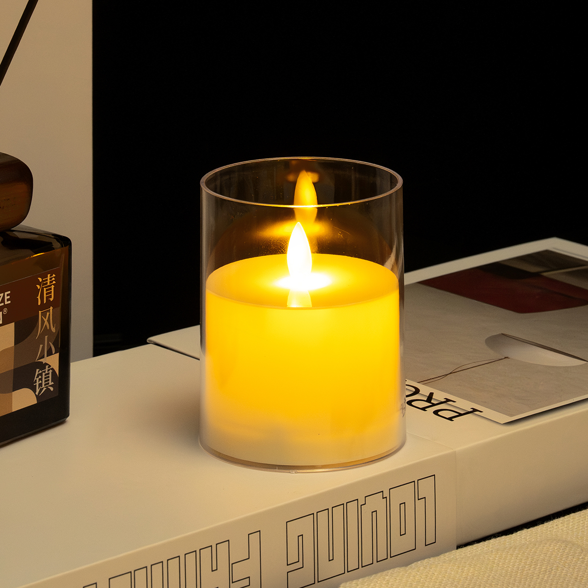 Halloween electronic candle lights, LED flat-mouthed electric candle lights, decorative lights, festival supplies, safe and environmentally friendly Application Scenario