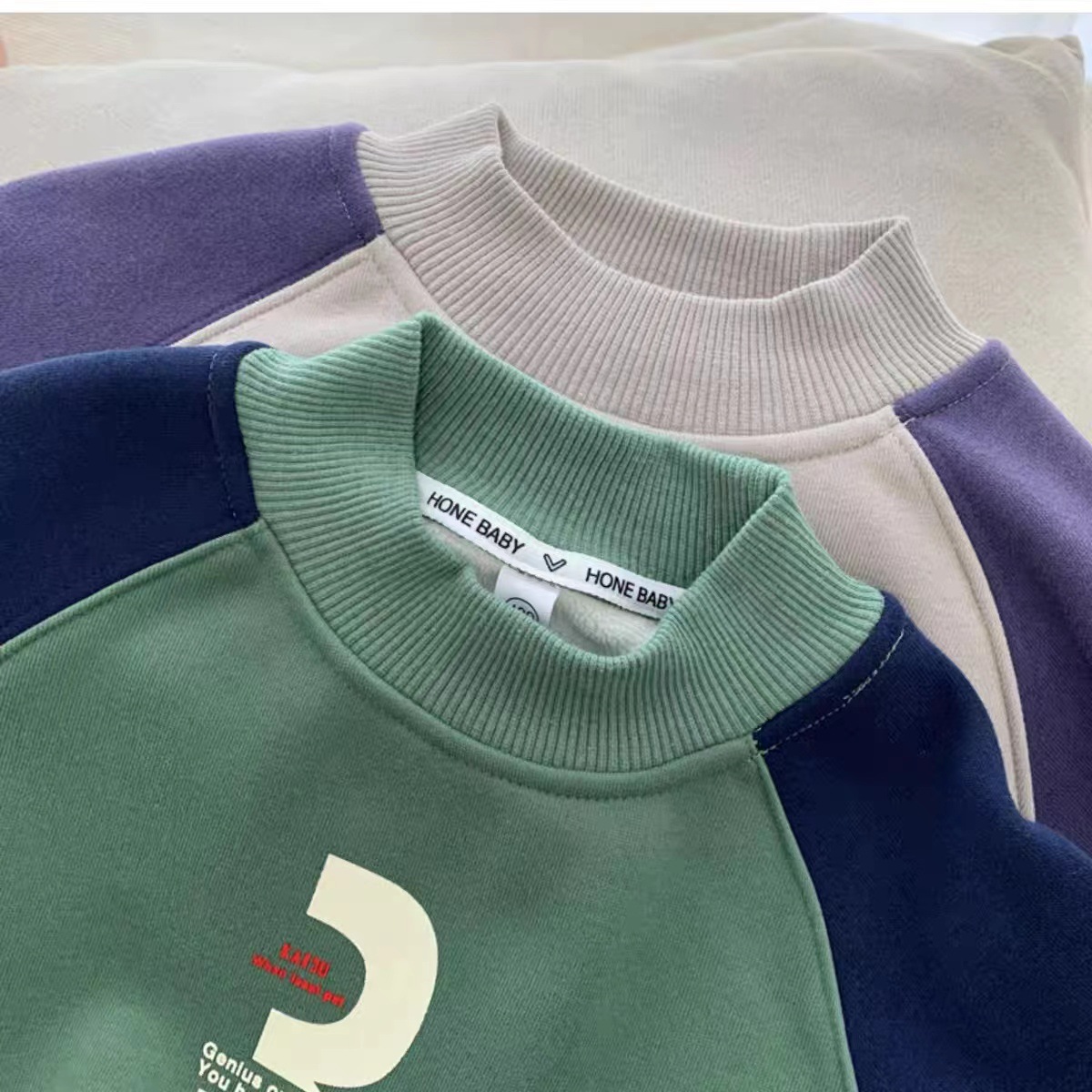 Boys' fleece hoodie 2023 New trendy children's stylish winter Korean-style one-piece fleece thickened base layer Application Scenario