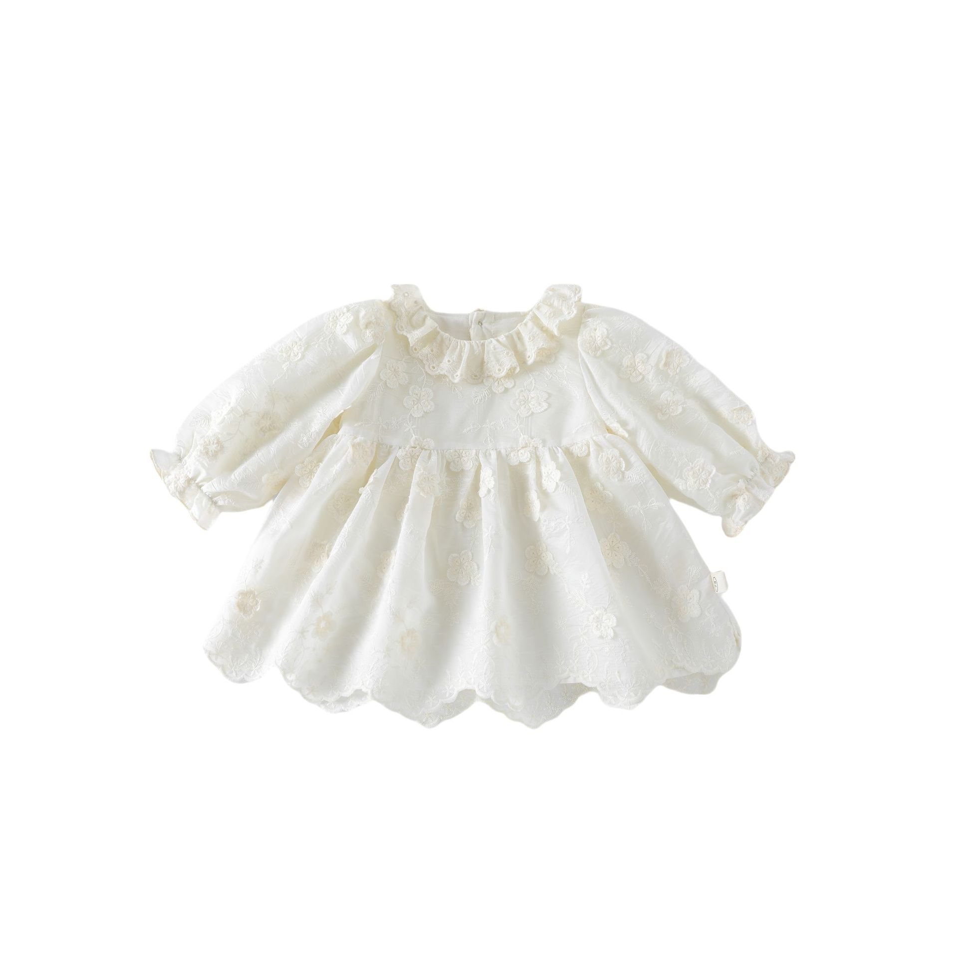 Sweet girl dress 2025 New style autumn baby Korean jacquard princess dress Children's stylish autumn dress Item Picture