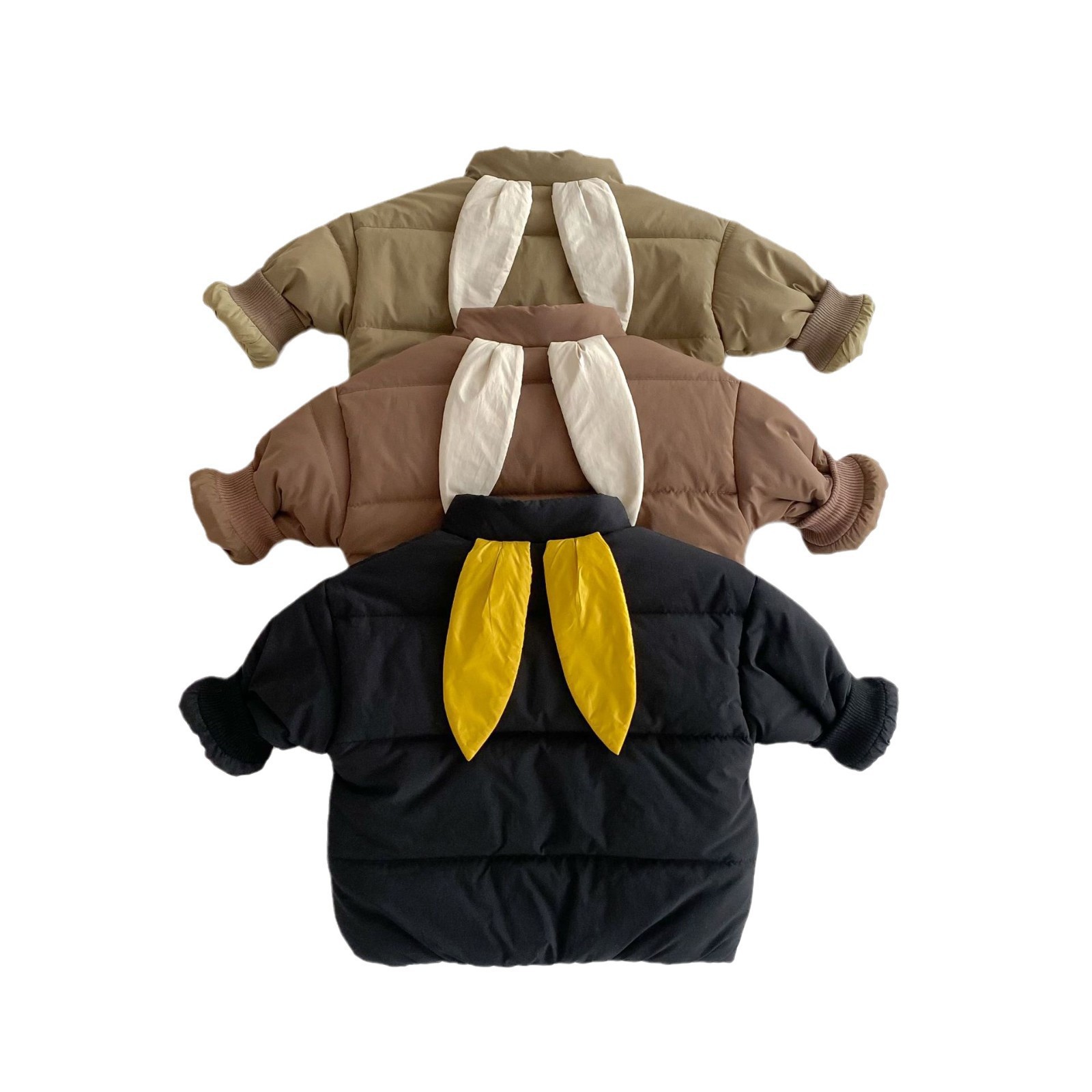 Children's solid-color cotton-padded clothes for 0-5 years old in winter, Class a Korean version, stylish thickened cotton-padded clothes for boys, trendy baby coat AY676 Item Picture