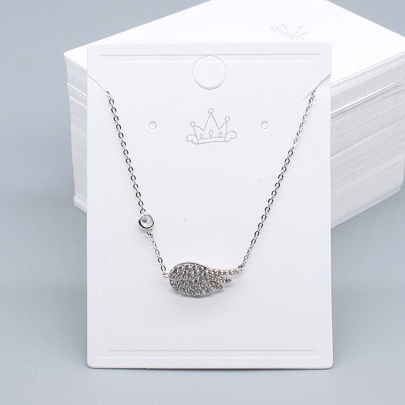 Factory direct sales of packaging accessories, necklaces, cards, white cardboard, Korean version, universal 6*8cm, in stock, 100 pieces per auction details Picture