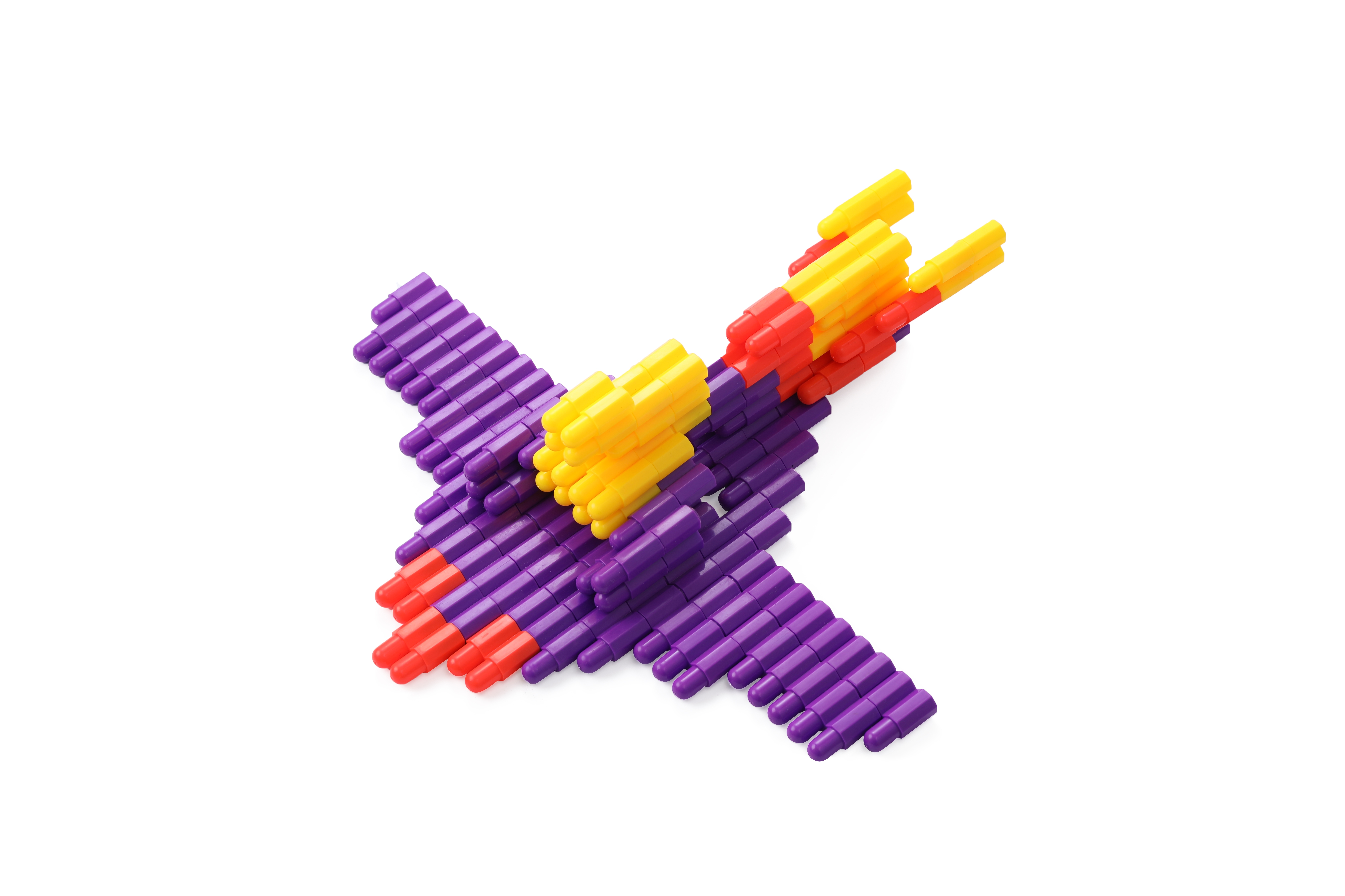 Wholesale of bullet-shaped building block toys for children and kindergartens, building block assembly and connection, tabletop educational and night market toys