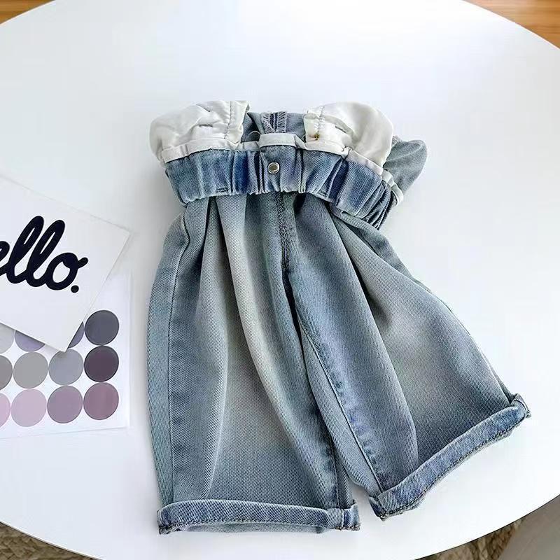 New boys' and girls' 2024 jeans: Stylish, soft, children's loose, cartoonish and skin-friendly elastic pants details Picture