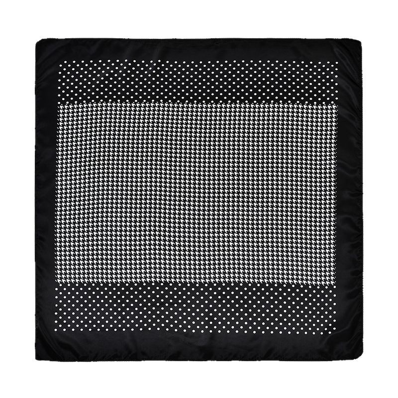New best-selling fashionable and elegant checkered square scarves, men's and women's scarves, headscarves, sun protection and neck protection scarves, shawls for foreign trade Item Picture