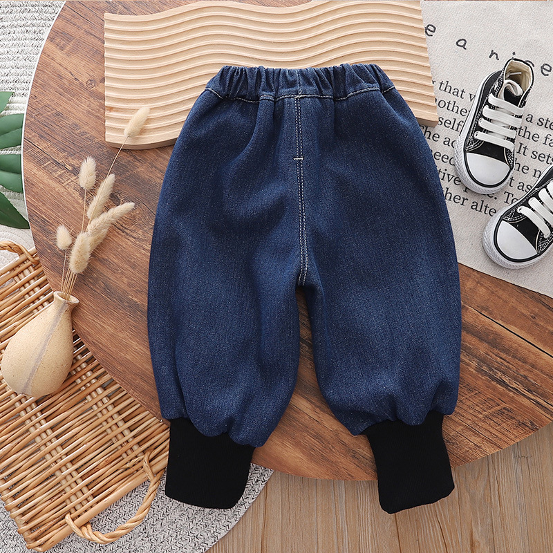 2023 New style of boys' pants: Spring and autumn fashionable Harun pants for small and medium-sized children, autumn casual loose jeans for babies Application Scenario