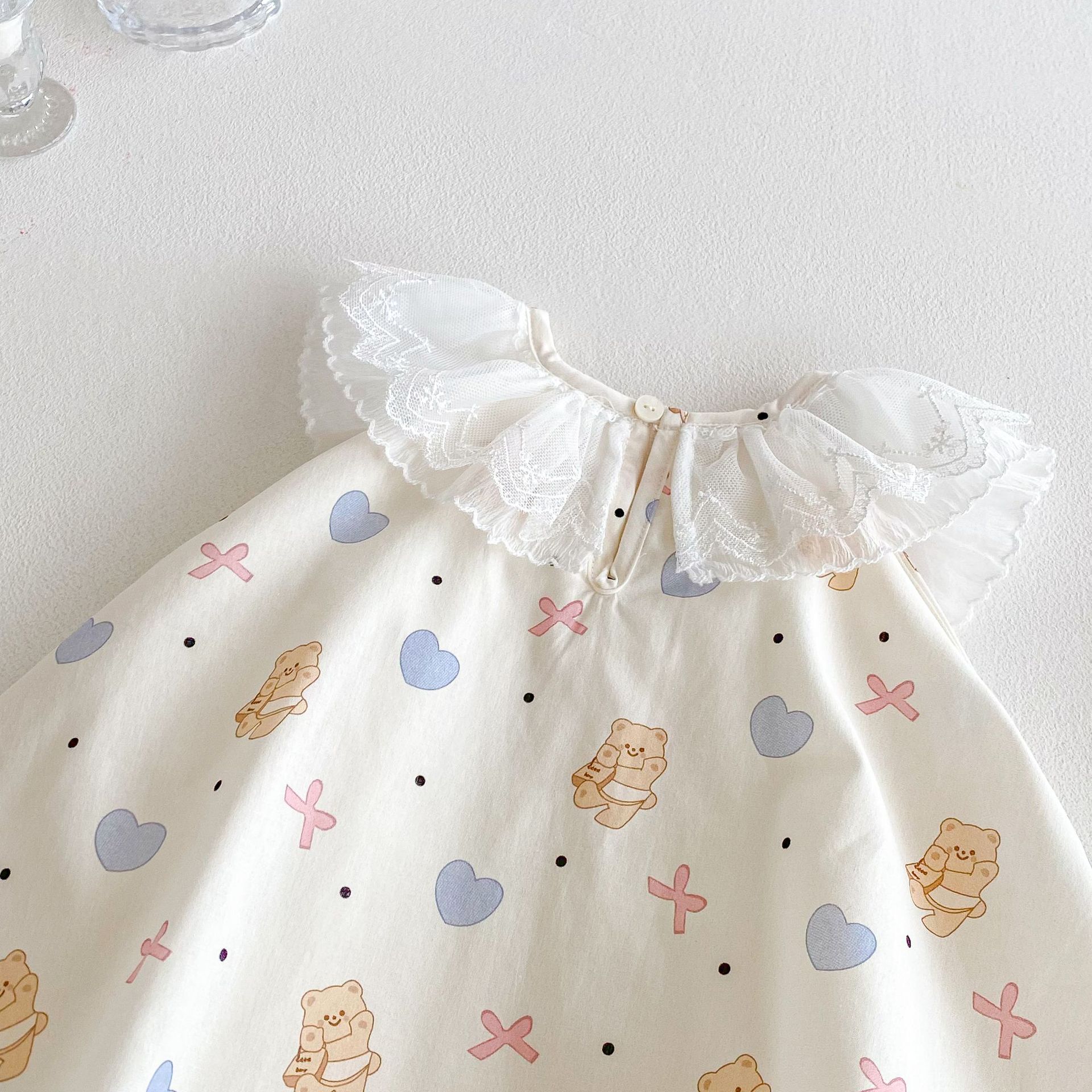 Lace collar sleeveless dress 2025 Huzhou Children's Clothing New style Summer baby cartoon cute lace collar sleeveless dress trend Application Scenario