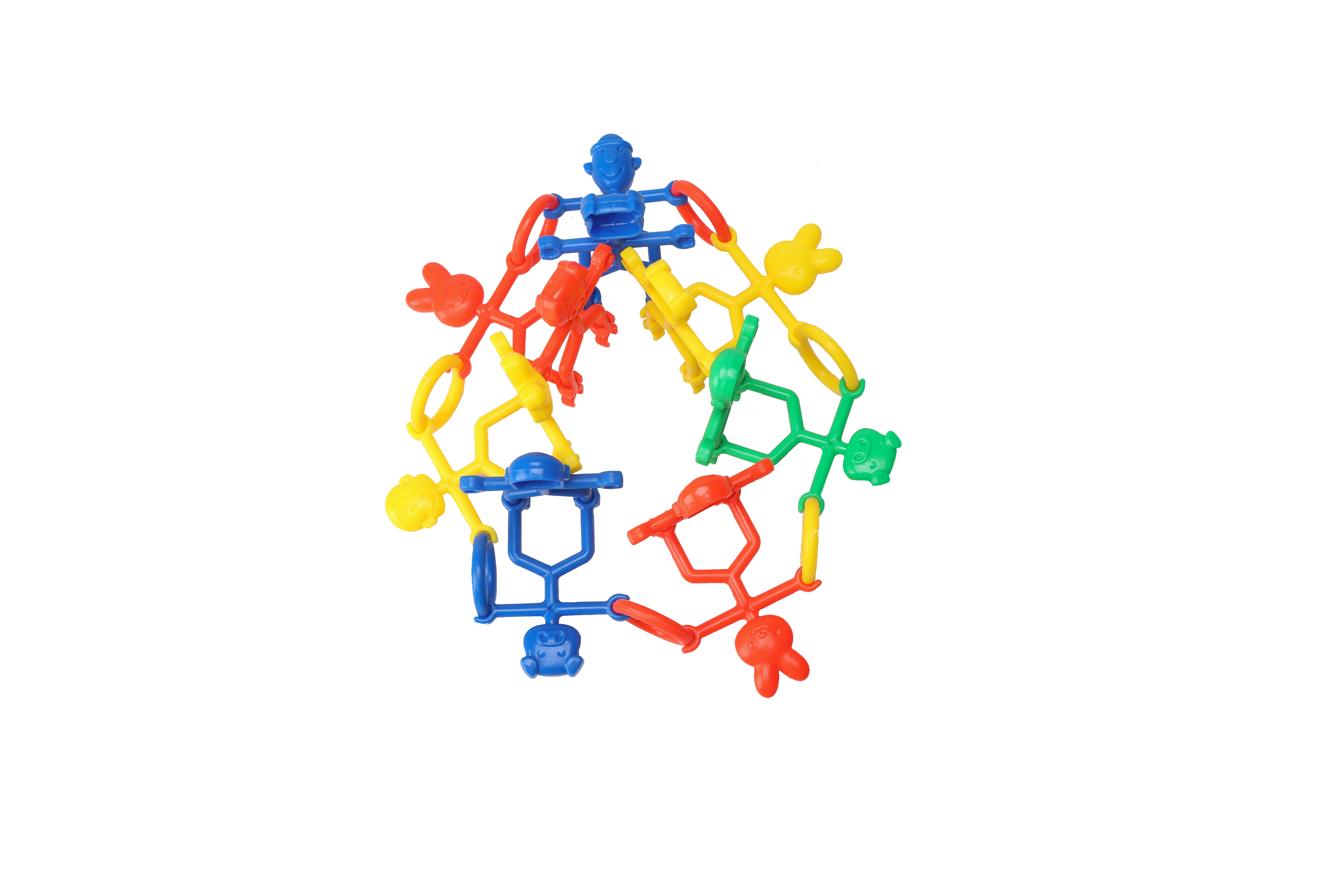 Wholesale of small acrobatics, children's kindergarten building blocks, interlocking building blocks, tabletop educational night market toys, large and small building blocks