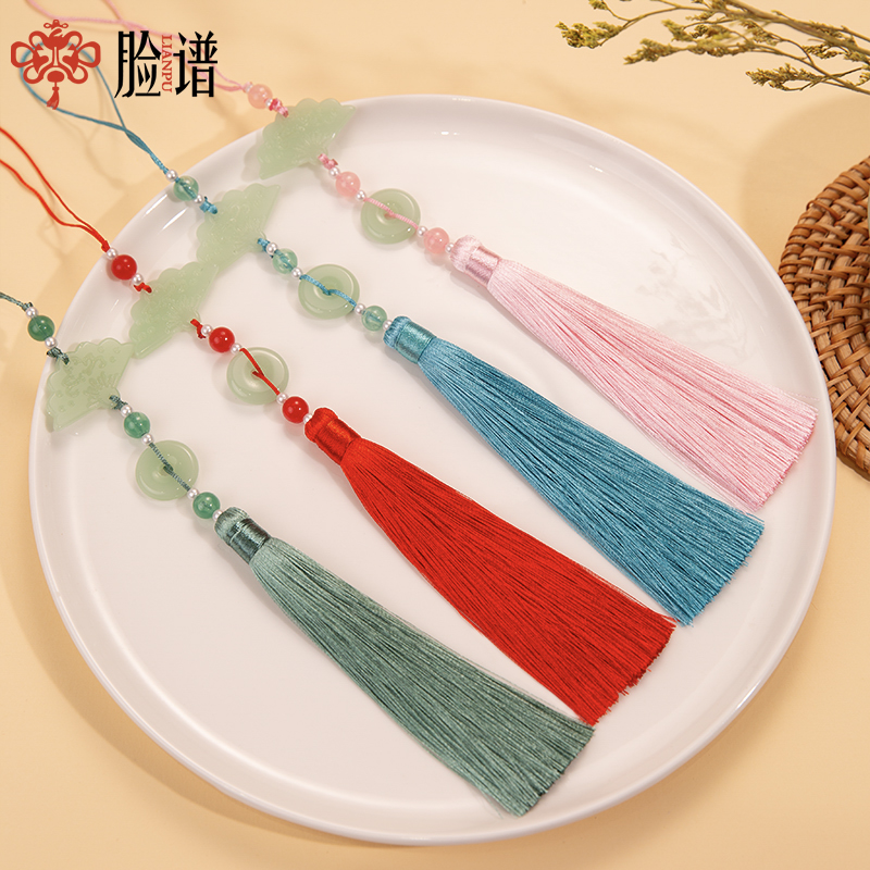 流苏/红色流苏/编绳/藏式流苏/麂皮绒流苏细节图
