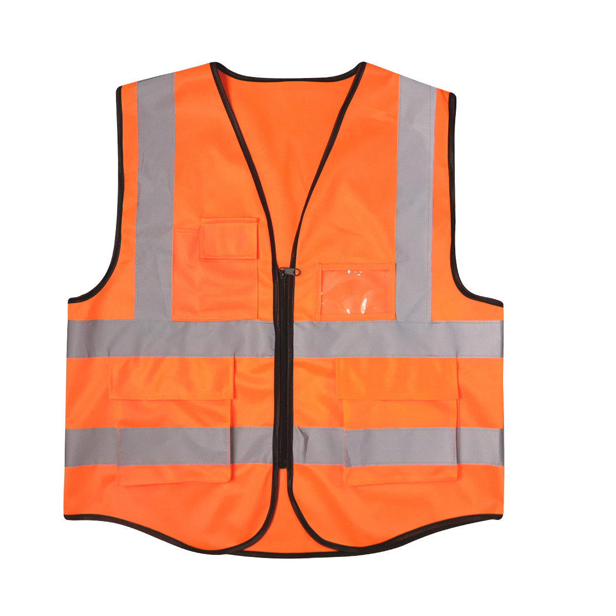 支持定制工厂直销多功能带反光条安全背心多口袋反光安全防护服