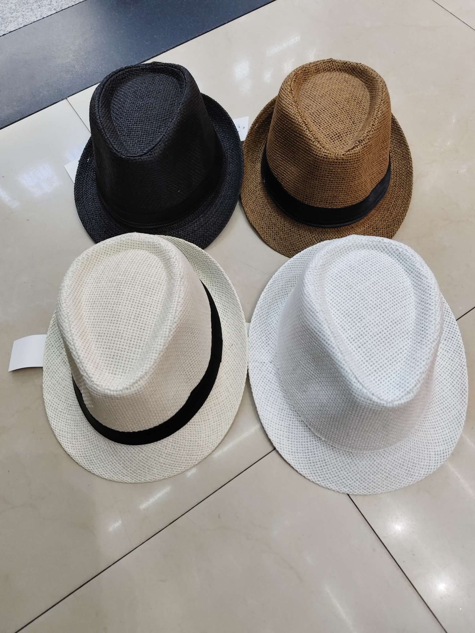 成人礼帽配饰夏季单丝草帽薄款女士爵士帽子女士英伦风礼帽