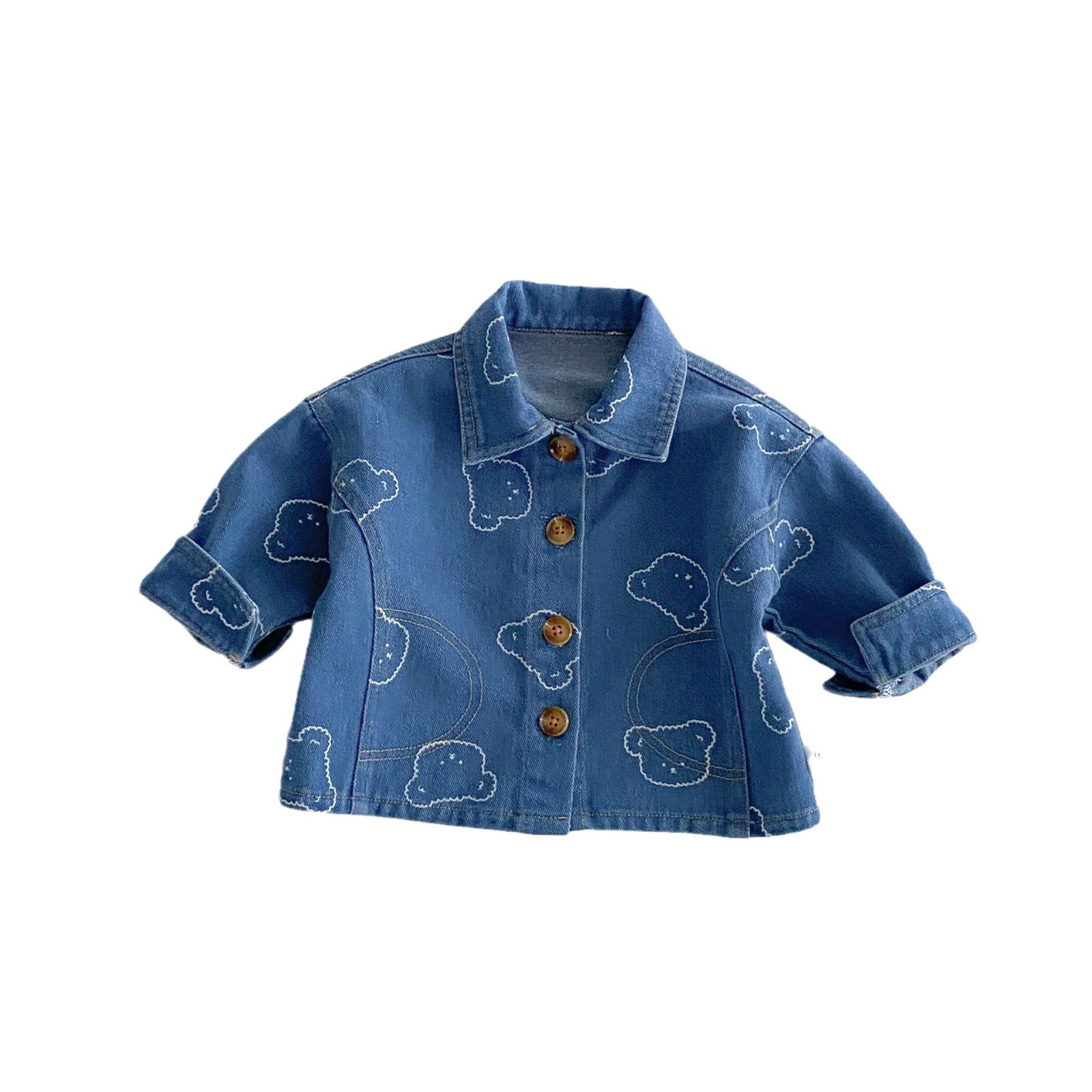 New Children's bear coat for Spring 2025: A simple, stylish and fully printed bear coat for boys aged 0-5 Item Picture