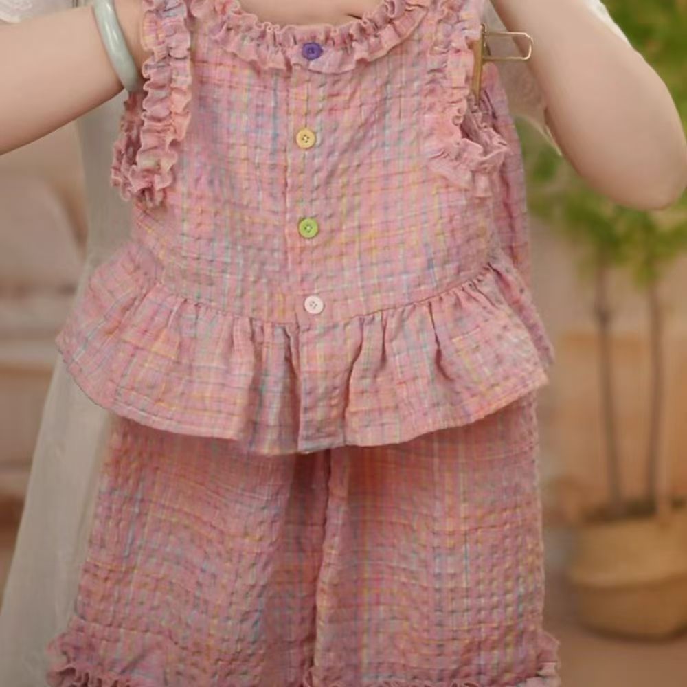 Children's clothing and girls' set - Kids Star Yuan 2024 New Summer Baby Stylish, Casual and Trendy two-piece set