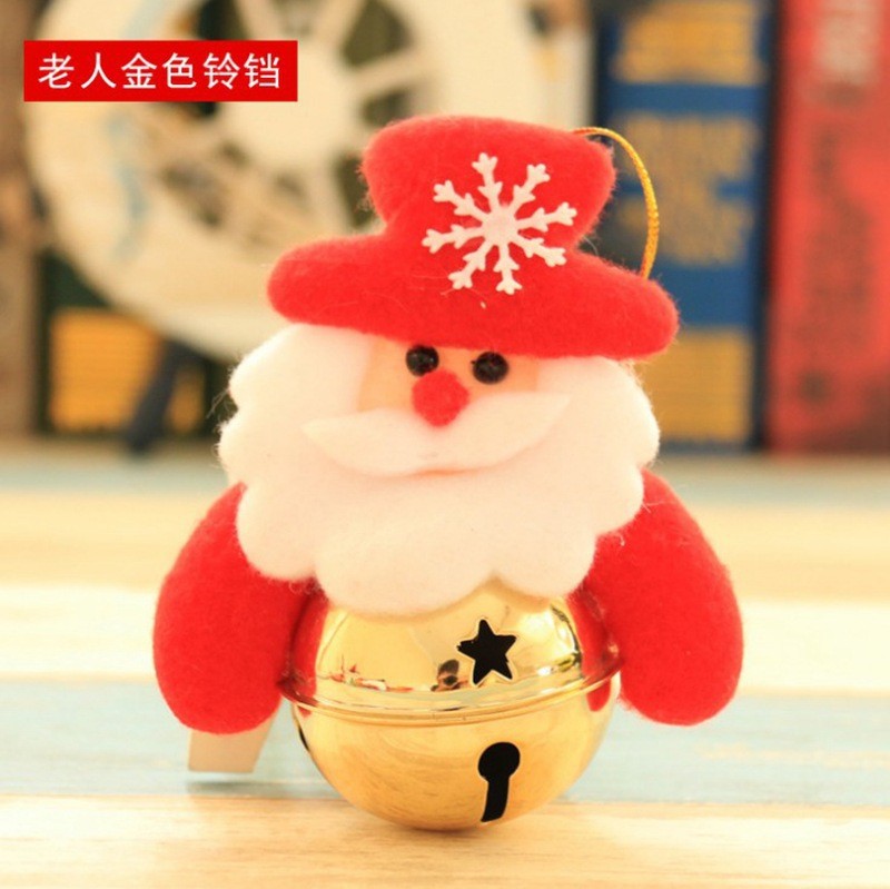 圣诞装饰品圣诞树小挂件老人公仔抱铃铛圣诞节日装饰用品小礼品详情图3