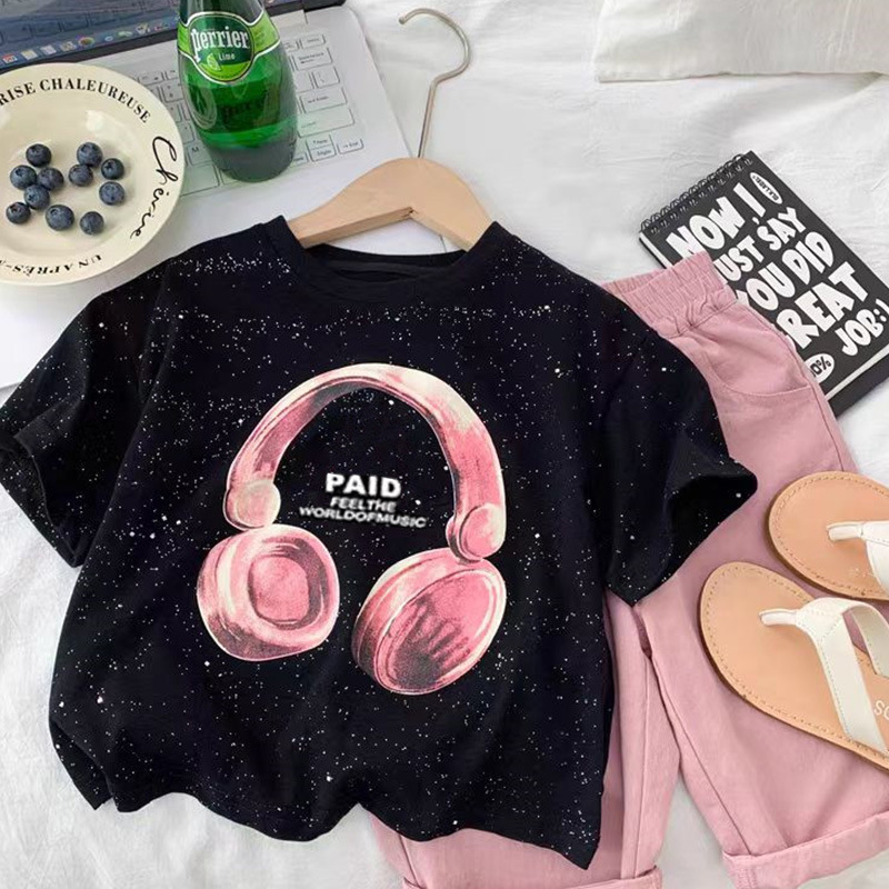Children's summer set: Little Kids short-sleeved 2024 New style for Boys and Girls, stylish two-piece Korean-style kids' clothes Application Scenario