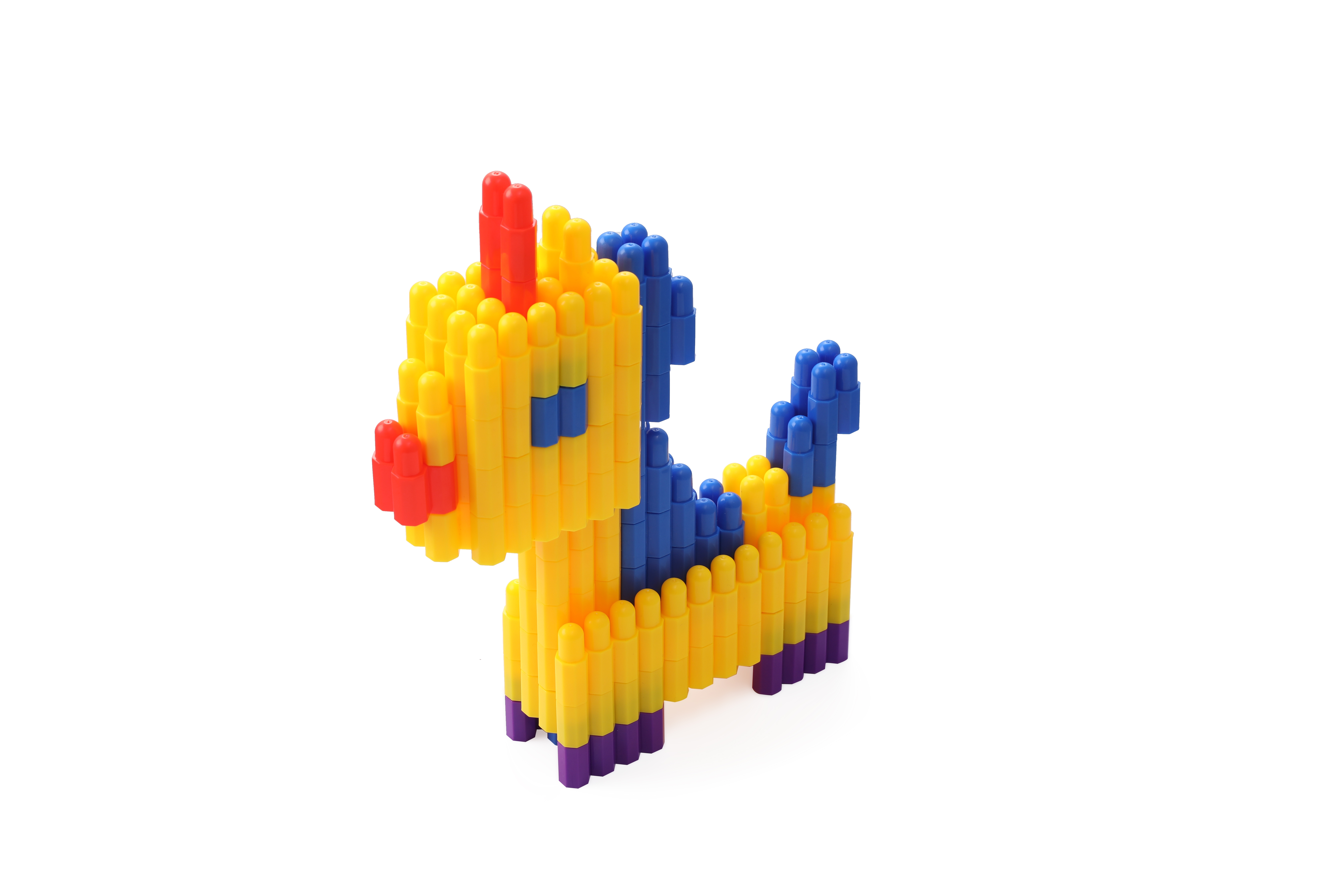 Wholesale of bullet-shaped building block toys for children and kindergartens, building block assembly and connection, tabletop educational and night market toys Specification image