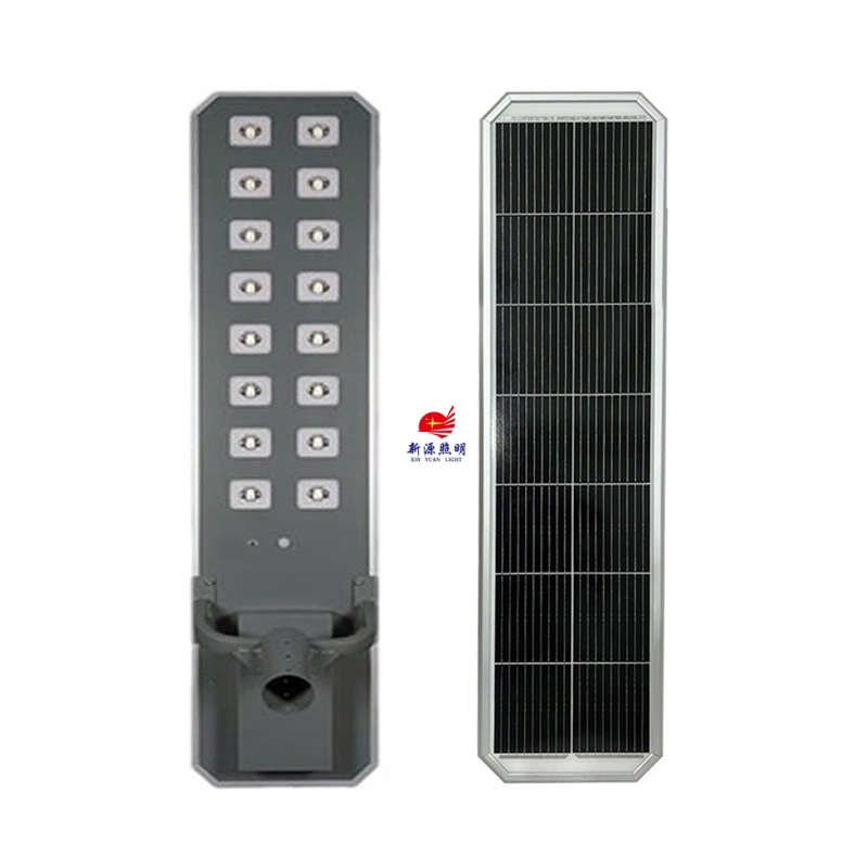 Solar integrated street lamp, cross-border aluminum octagonal engineering street lamp, solarlight outdoor lighting street lamp Specification image