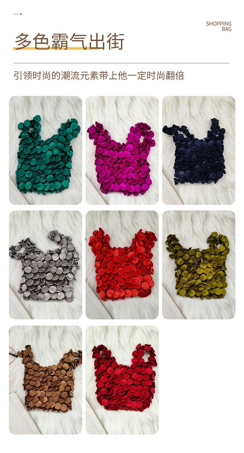 Best-selling Japanese and Korean bubble bags, durian bags, pineapple bags, button copper wallets, travel bags, women's totes, yoga bags, casual, portable and multi-functional travel bags, leather goods and luggage detail image 4