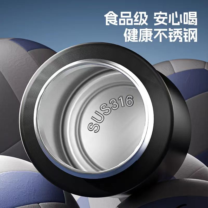 EYUN双饮大容量户外运动便携时尚吸管学生吸管杯610ml白底实物图