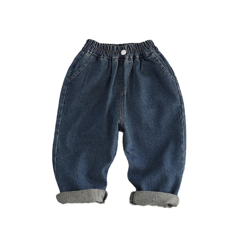 Boys' jeans 2023 Spring and Autumn New Style Small and medium-sized children's casual and versatile long pants, children's loose Korean-style pants Application Scenario