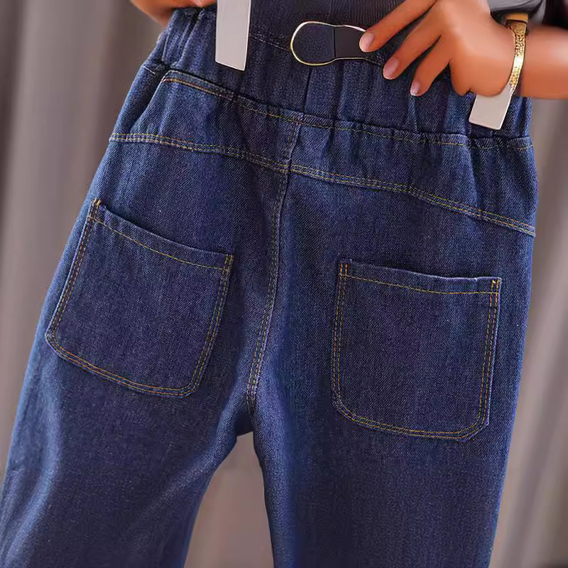 Boys' denim pants spring and autumn casual pants Children's autumn stylish long pants 2022 new style baby trendy pants Application Scenario