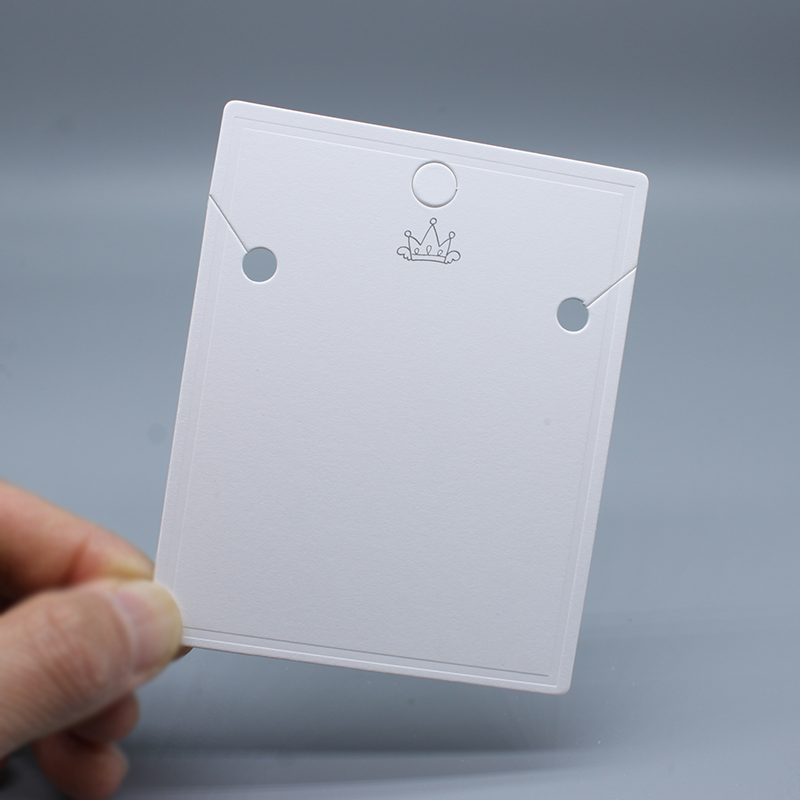 厂家直销 包装饰品项链珍珠链卡片 白卡纸板 韩版通用加厚8*10cm 有现货100个一拍