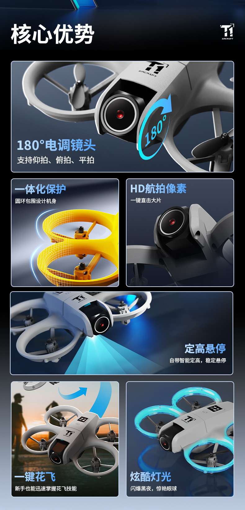 遥控飞机、360旋转飞机、Beistle智能飞机详情图2