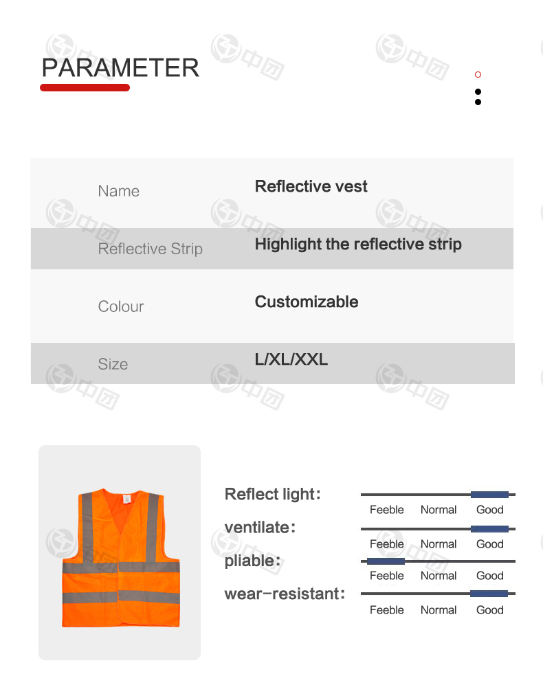 可定制LOGO免费样品LED高可见度工作服网眼透气安全背心反光安全服工作服详情3