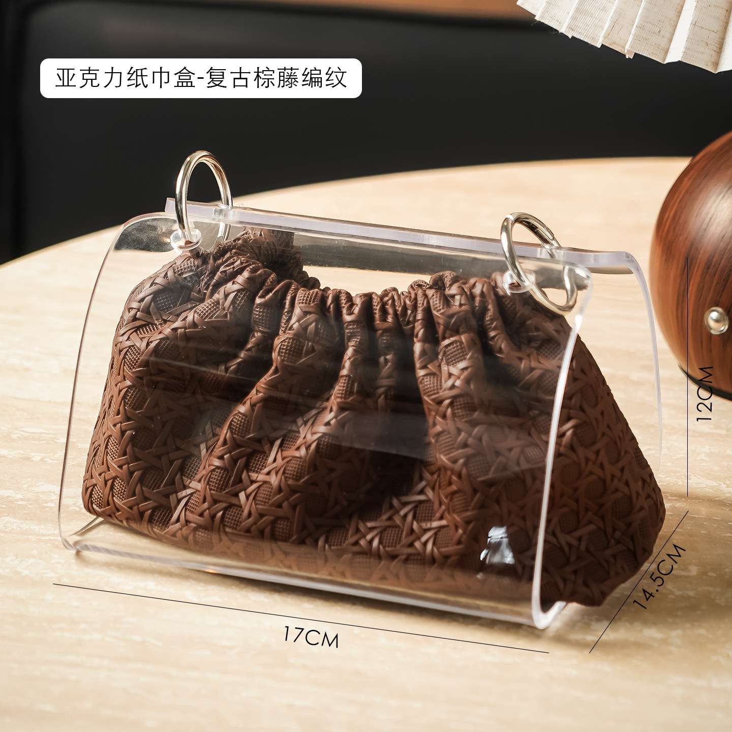 Creative leather tissue box, toilet paper storage rack, tissue box, toilet paper roller, household daily necessities storage products details Picture