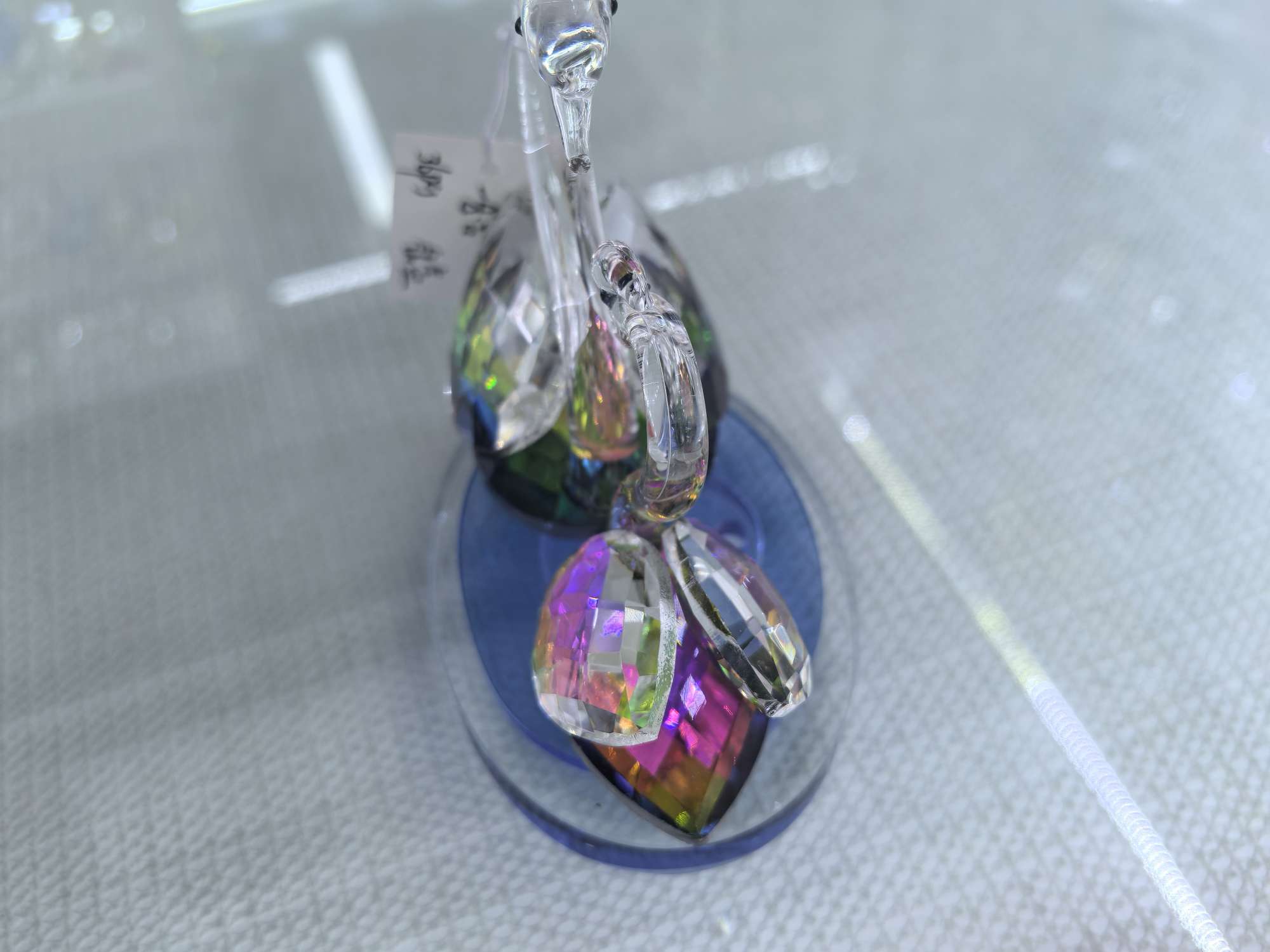 水晶工艺品紫水晶摆件发财树方块珠迪拜香精瓶子礼品收藏装饰品天鹅