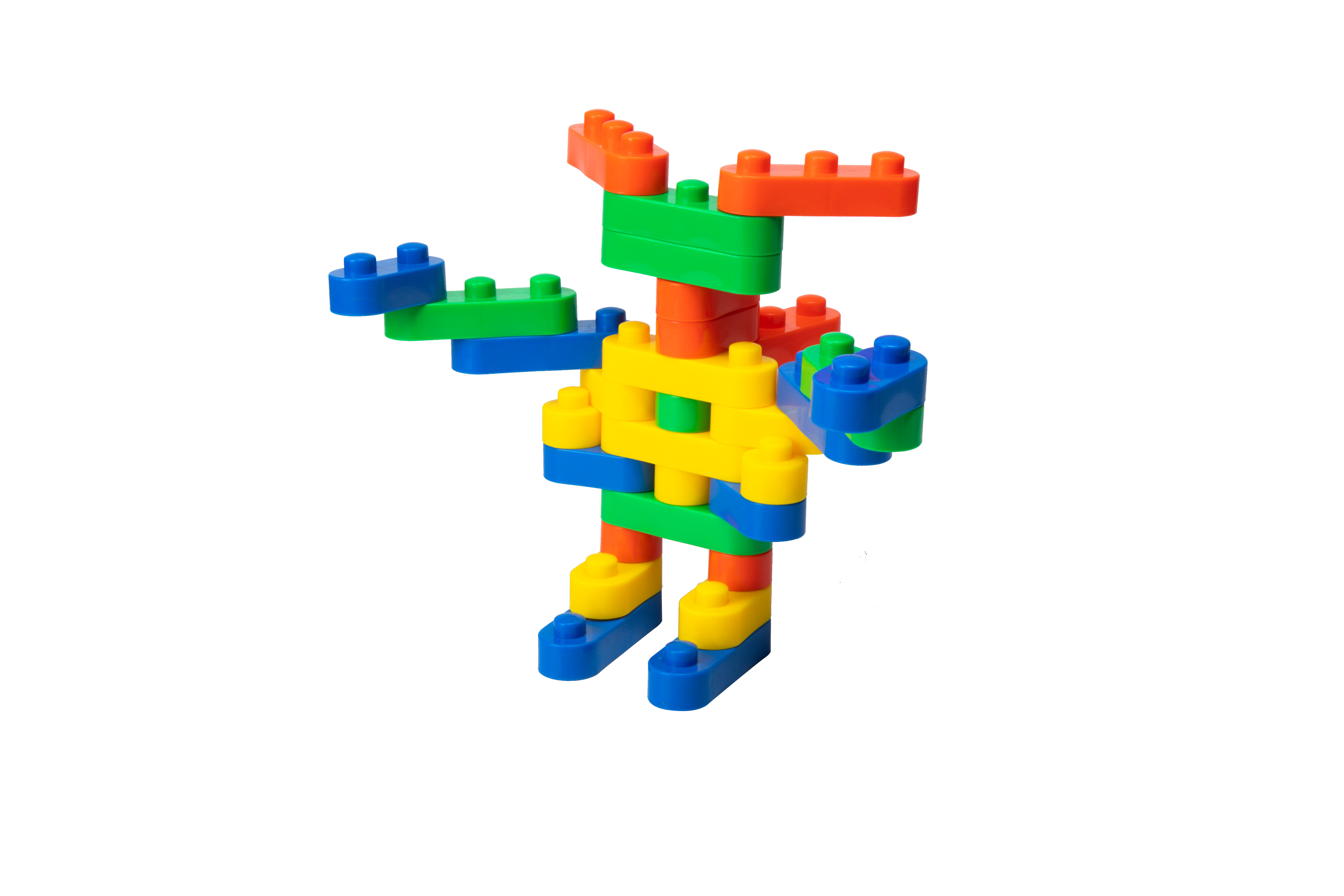 DIY large-sized building blocks for babies, kindergarten early education and intelligence building block toys wholesale, children's plastic large-sized building blocks in buckets, kindergarten intelligence building block DIY early education building play Specification image