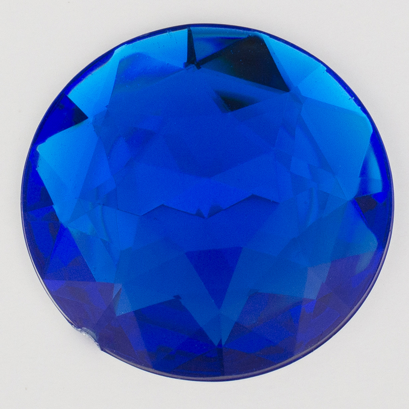 Acrylic flat bottom drill 52mm round multi-angled surface chamfered drill large round acrylic drill patch diy jewelry accessories details Picture